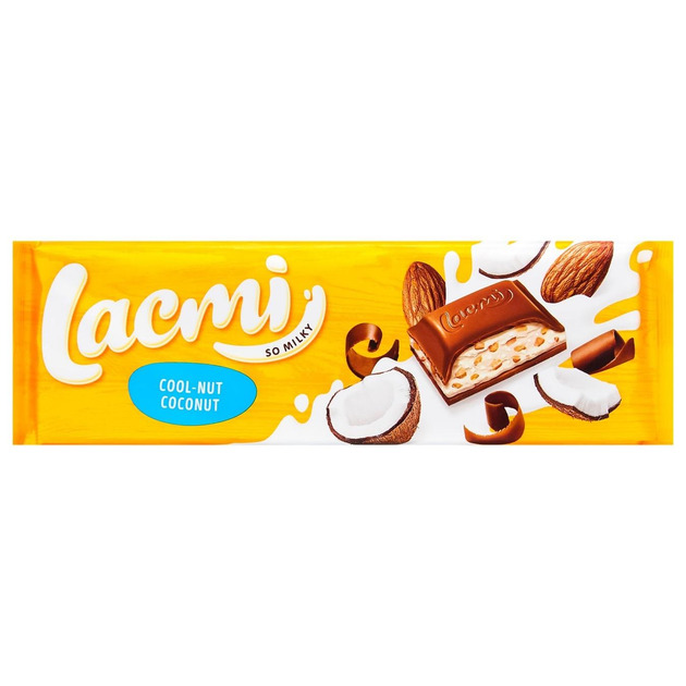Шоколад Lacmi Cool-Nut-Coconut молоч мигдаль кокос 280г